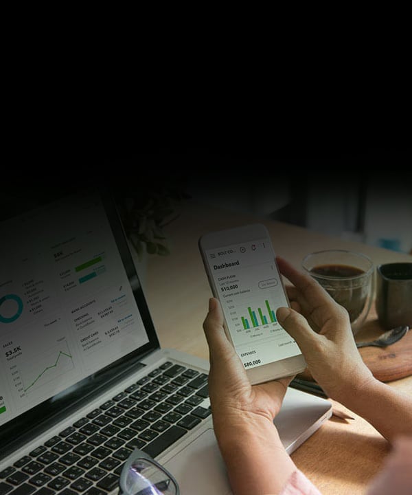 Quickbooks accounting slider